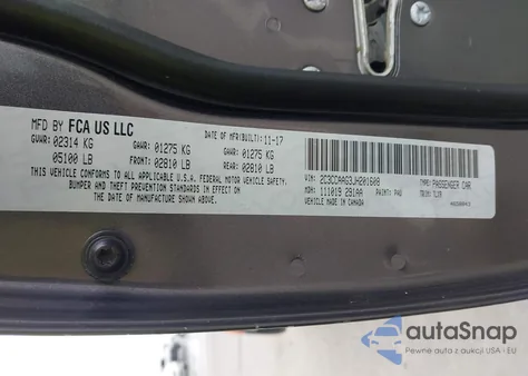 2018 Chrysler 300 Touring L from USA, damaged, VIN 2C3CCAAG3JH201608